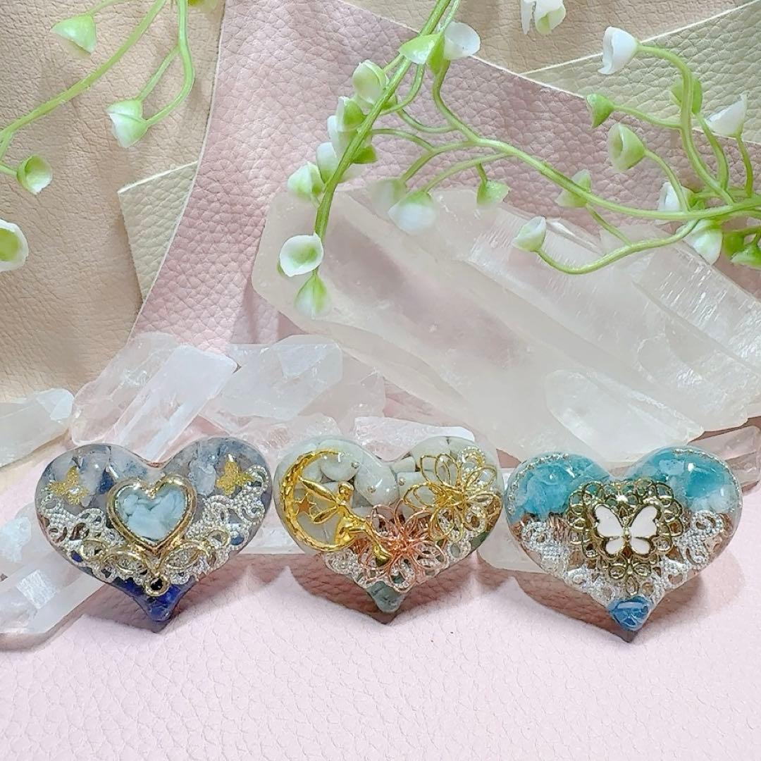 癒しのオルゴナイト❤️ラベンダー翡翠＋アメジストのフレンチクルーラー♡