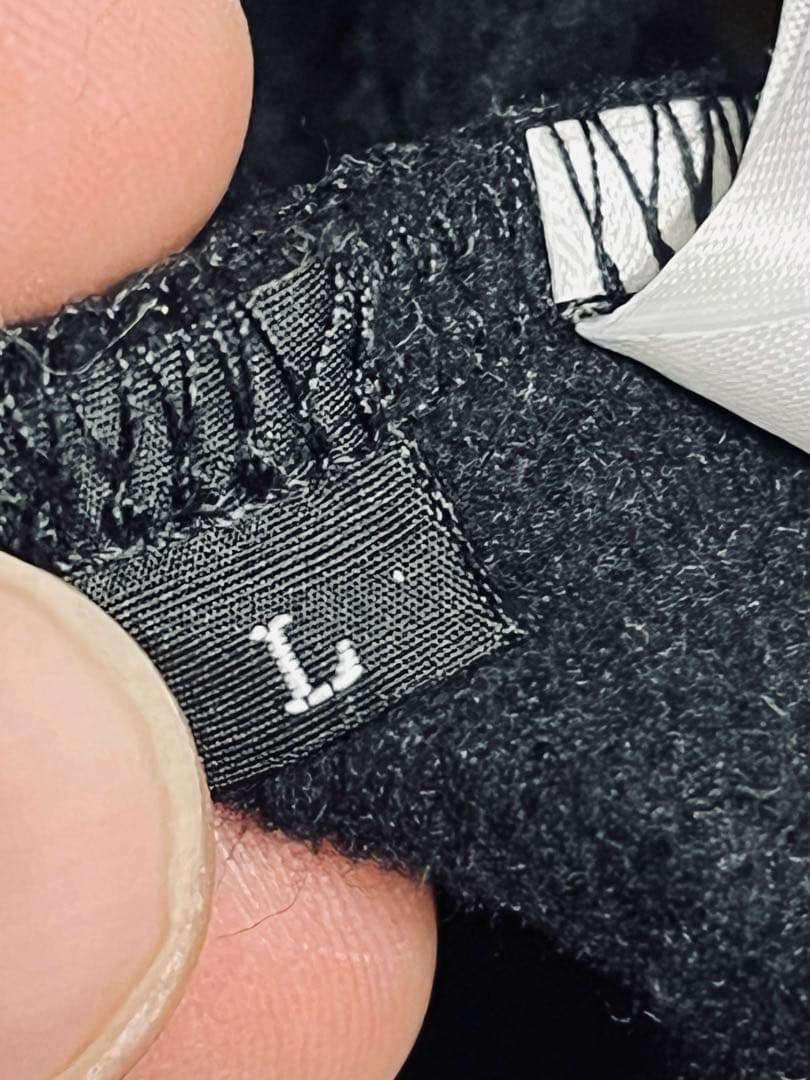 AVIREX バーシティ ロゴ スウェット ジップ パーカー 黒 L