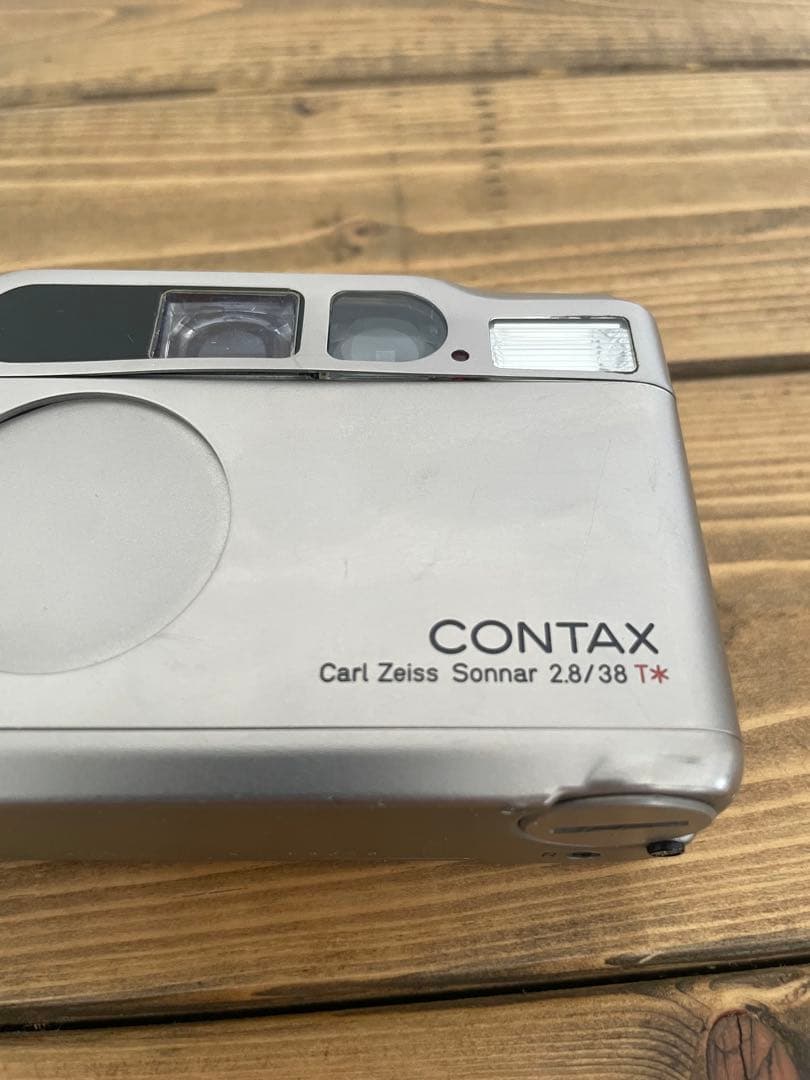【良品】CONTAX T2 チタンシルバー フィルムカメラ