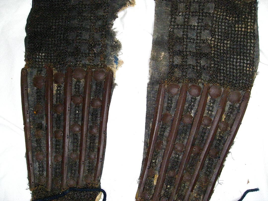 #毘沙門籠手 #脛当 #ジャンク #鎧兜 #甲冑 #具足 #江戸 #武具