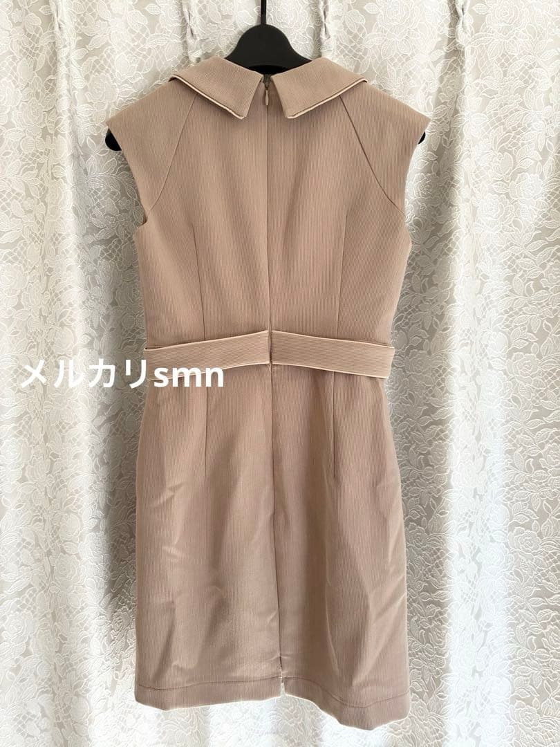 robe de fleurs glossy ドレス　S ベージュ　シュガー