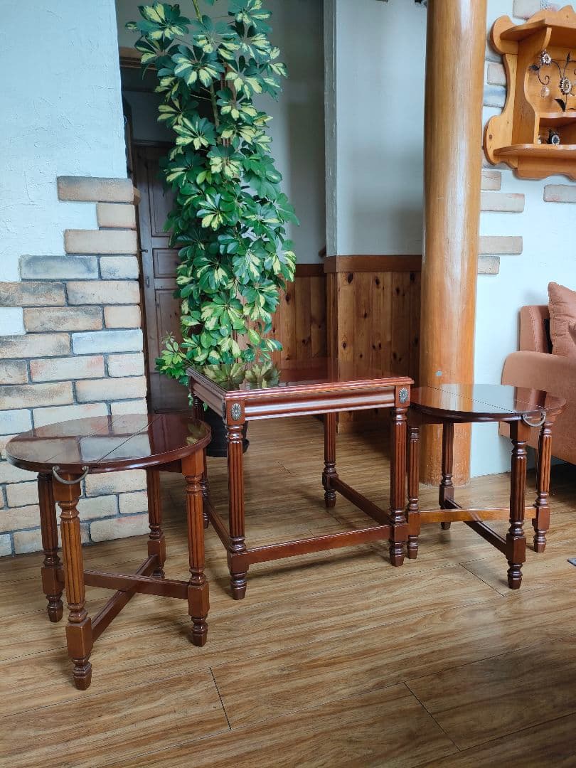 北欧　折り畳み　アンティーク　ゲートレッグテーブルセット　イギリス製　希少