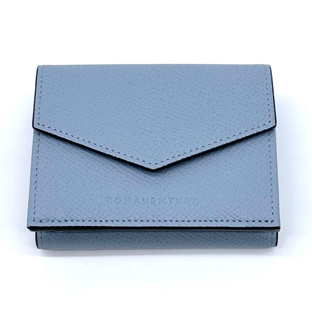 未使用✨BONAVENTURA コンパクト 三つ折り財布 ノブレッサ ブルーリン