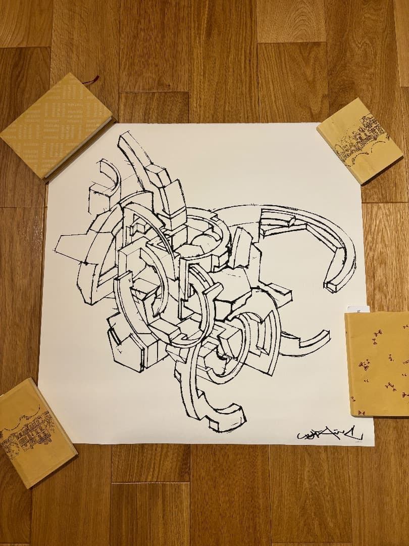 ナイキ プロモーション用 グラフィティー シルクスクリーンプリント作品