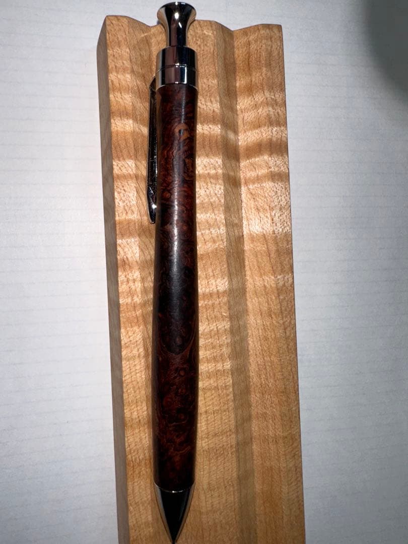 こぶた工房　シャープペンシル　ローズウッド瘤杢極上　0.5mm 節修正あり