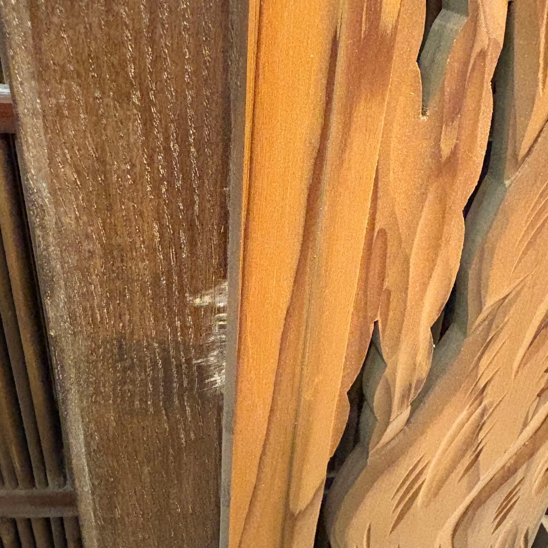 欄間 彫刻 縁起物 松 木彫り 伝統工芸 時代建具 古民家　幅1860mm