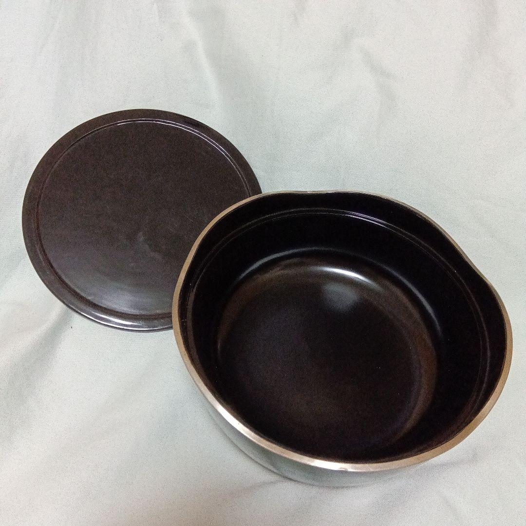 昭和レトロ 漆塗り 菓子器＆銘々皿５枚セット