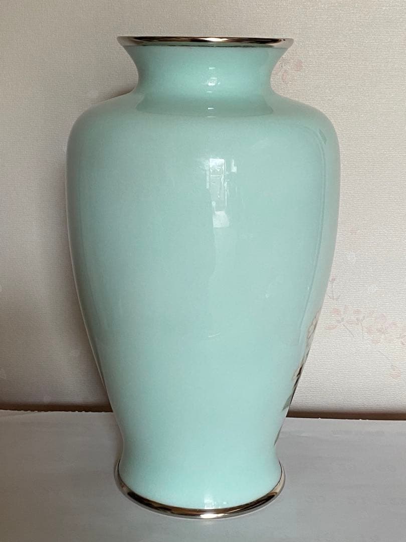 ♦安藤七宝 菊花文様 瓶 壺 花瓶 七宝焼 美術品 工芸品 コレクション 骨董品