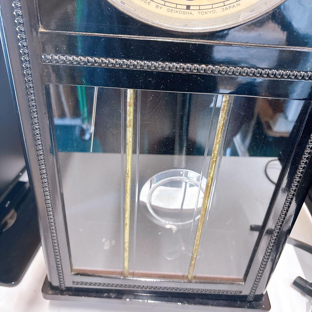 動作品 精工舎 宮型 壁掛け時計 柱時計 ロングタイプ 昭和レトロ・アンティーク