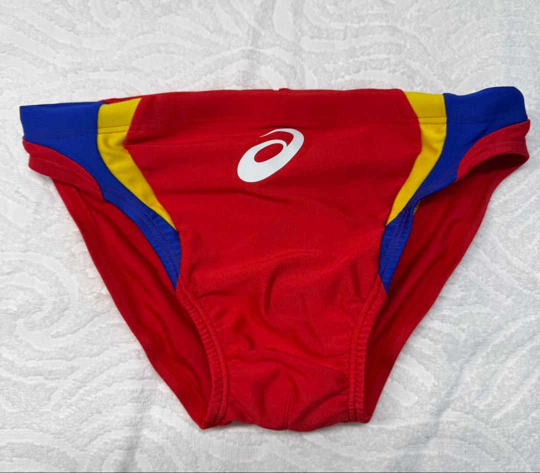 ASICS 競泳水着 競パン Lサイズ 赤/青/黄 216A219