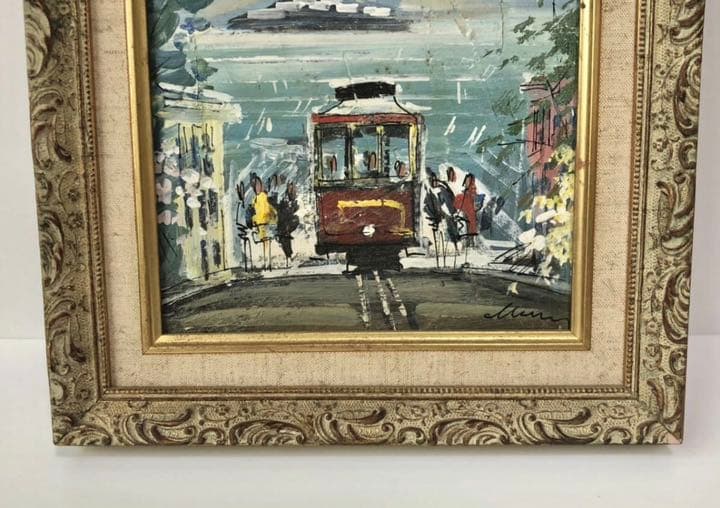 FINE ARTISTS『路面電車』絵画油絵shiva,inc. ファインアート