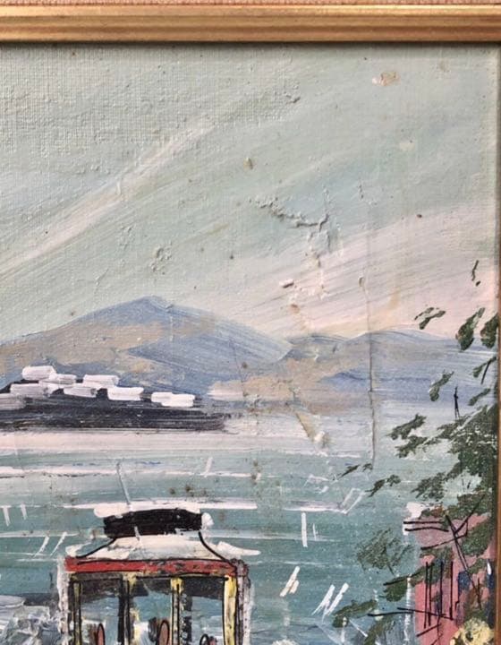 FINE ARTISTS『路面電車』絵画油絵shiva,inc. ファインアート