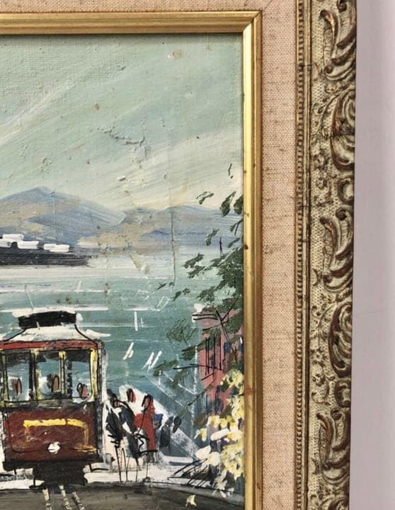 FINE ARTISTS『路面電車』絵画油絵shiva,inc. ファインアート