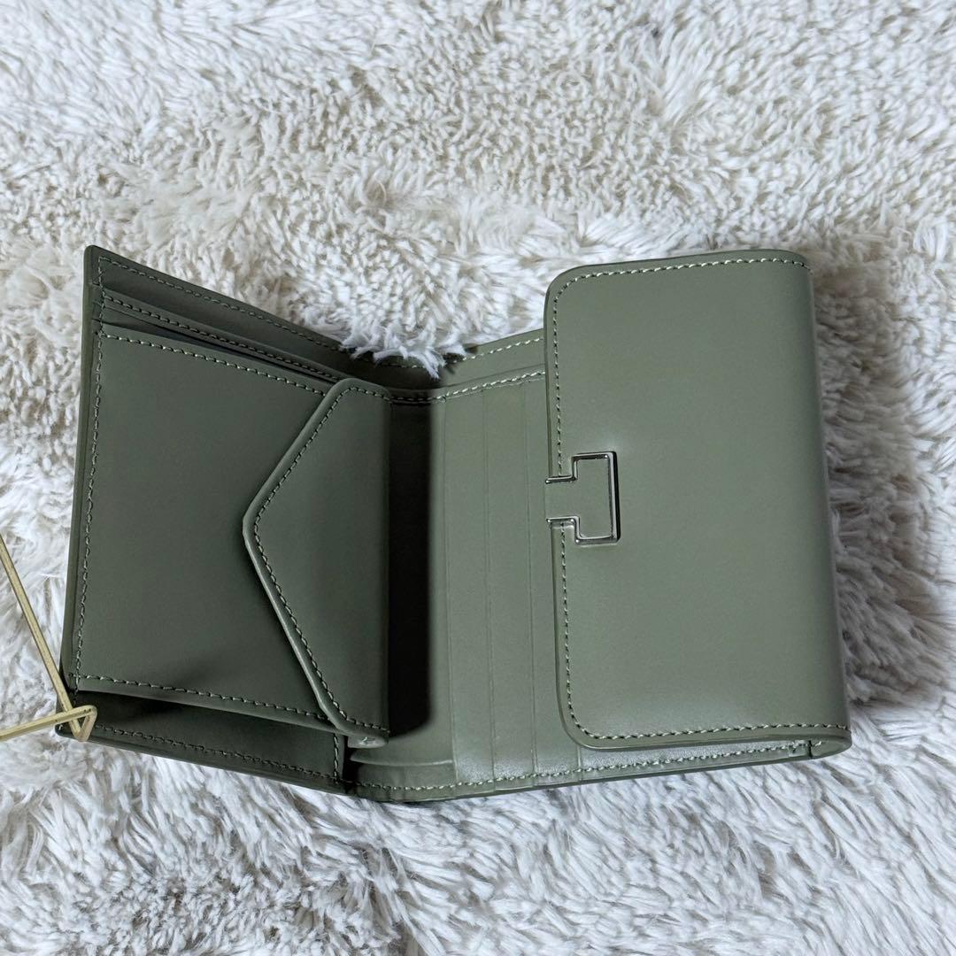 ⭐️新品未使用⭐️　IACUCCI　イアクッチ　RUGA　三つ折り財布　オリーブ