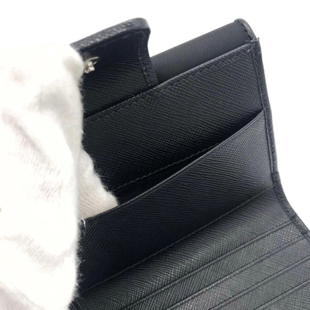 未使用✨プラダ 2つ折り財布 ナイロン　ブラック　1MH523