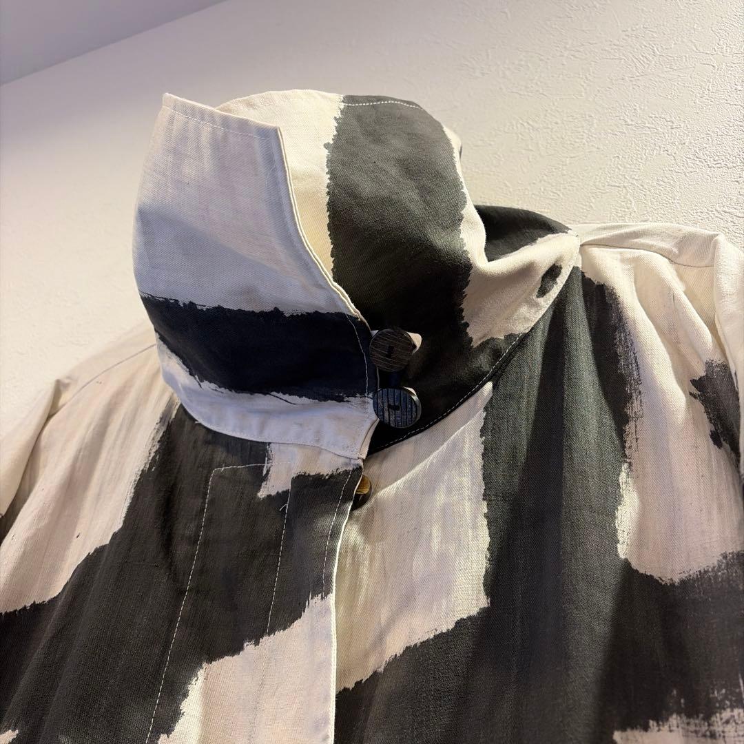 奉納旗古布リメイクコートハンドメイド