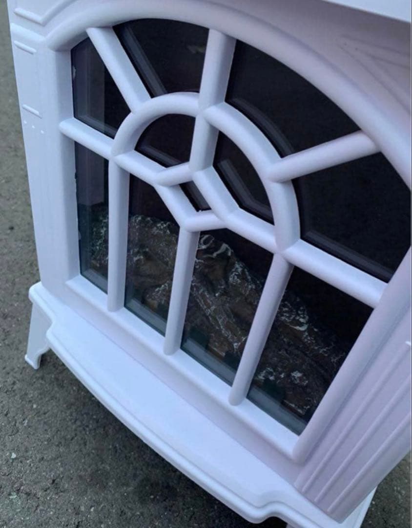 美品 暖炉型ファンヒーター・ベルソス社・FH-DF05（WH）