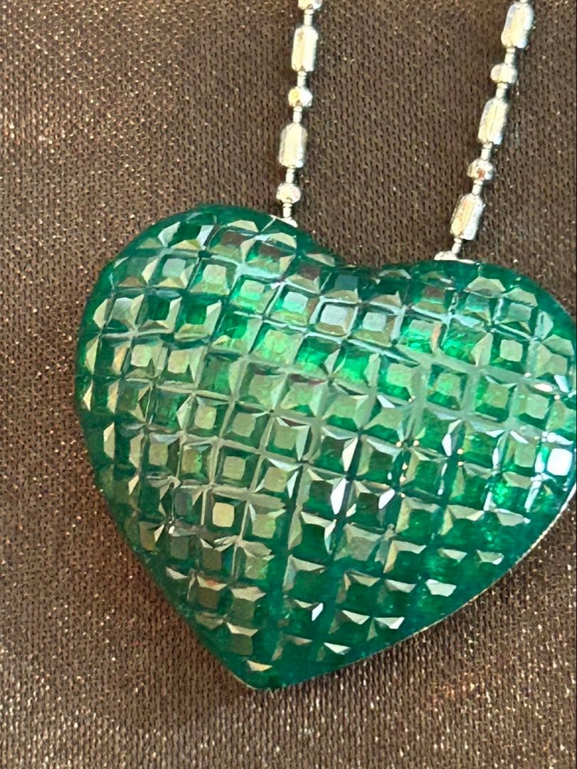 ハートちゃん❣️ミステリーセッティングルビーブローチ