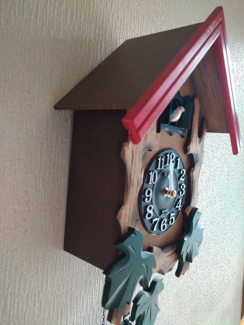 RHYTHM　鳩時計　カッコーメルビル　木製 掛時計