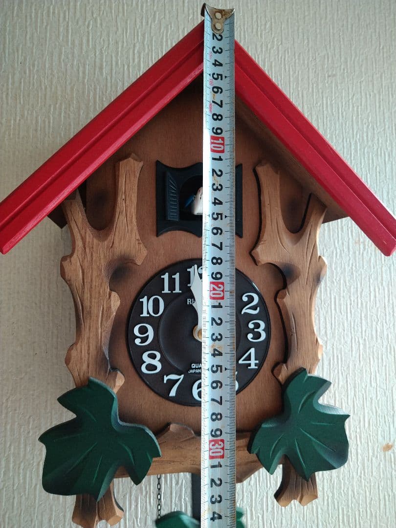 RHYTHM　鳩時計　カッコーメルビル　木製 掛時計