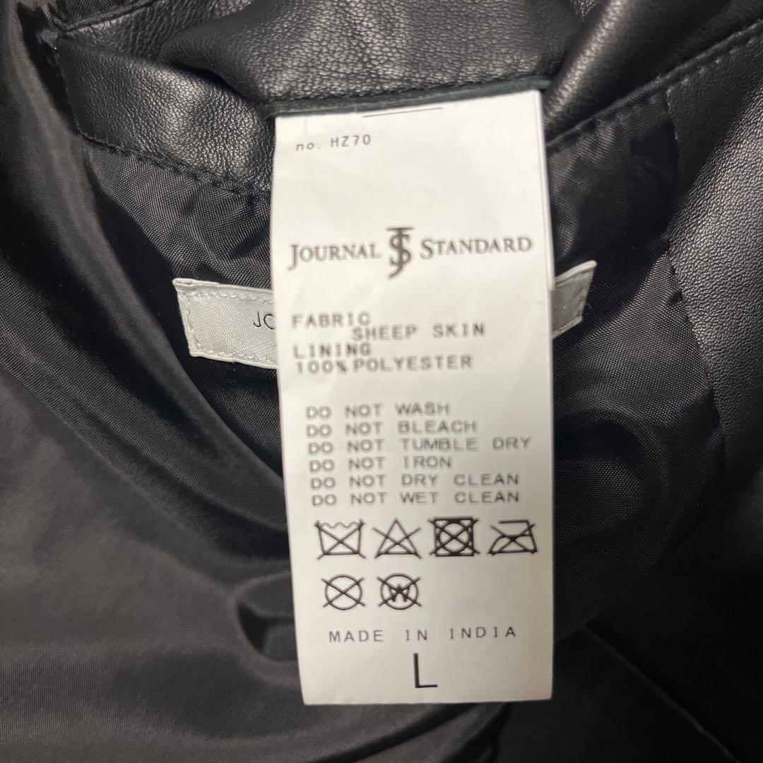 JOURNALSTANDARD/シープレザー/シングルライダースジャケット/L