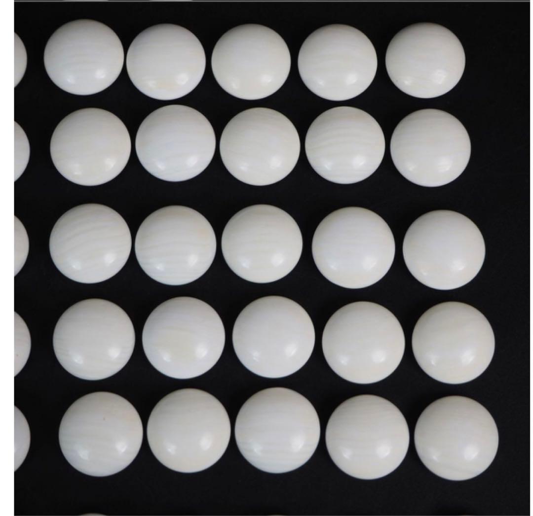 送料無料　日向特産　日向スワブデ蛤碁石36号・碁笥セット　旧家蔵出