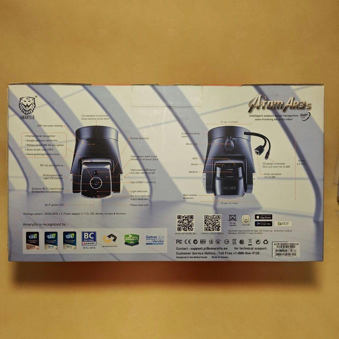 AMARYLLO ATOM AR3s 屋外用自動追跡防犯カメラ