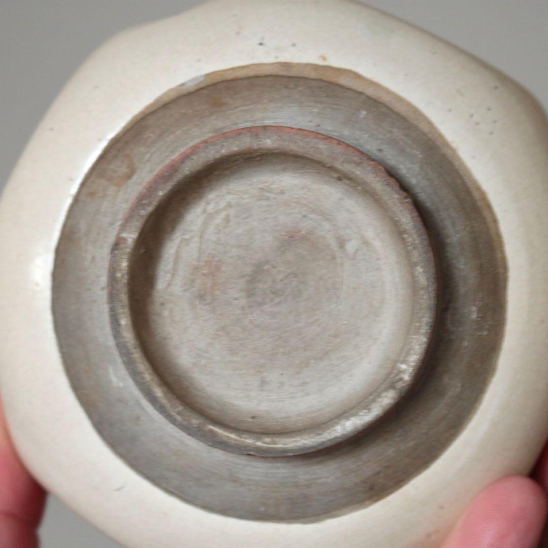 白地鉄絵 阿古陀形 火入れ 茶碗 古美術 古道具 アンティーク