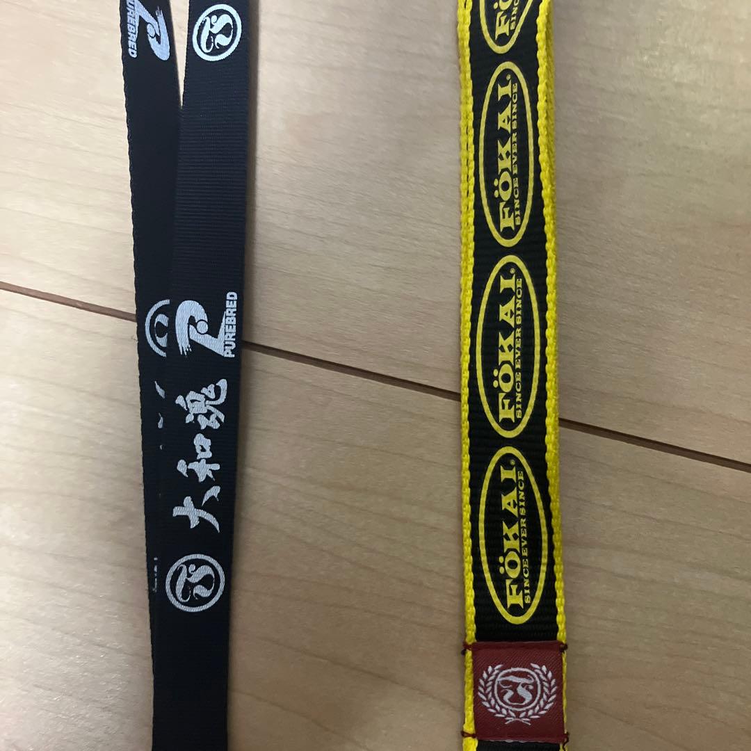 FOKAI。山本KID大和魂ロゴ入りストラップ 2本セット