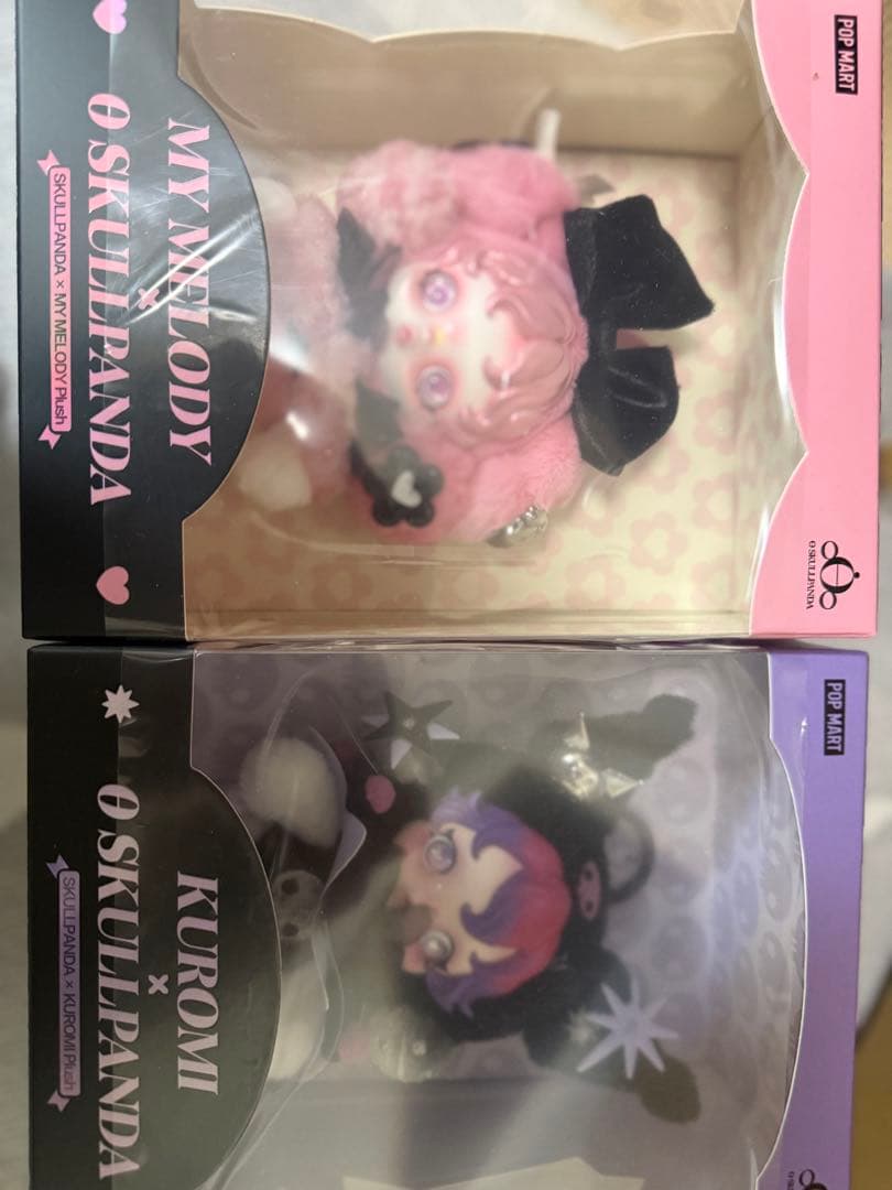 My Melody & Kuromi × Skullpanda ぬいぐるみ