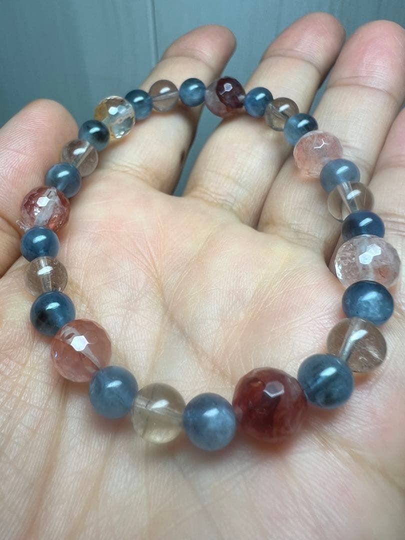 私のエネルギー吸いすぎた魔除けの王様⭐︎スターモリオン(黒水晶)ブレスレット