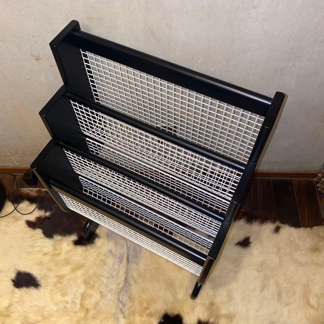 80-90s カリモク マガジンラック ポストモダン　ミッドセンチュリー希少