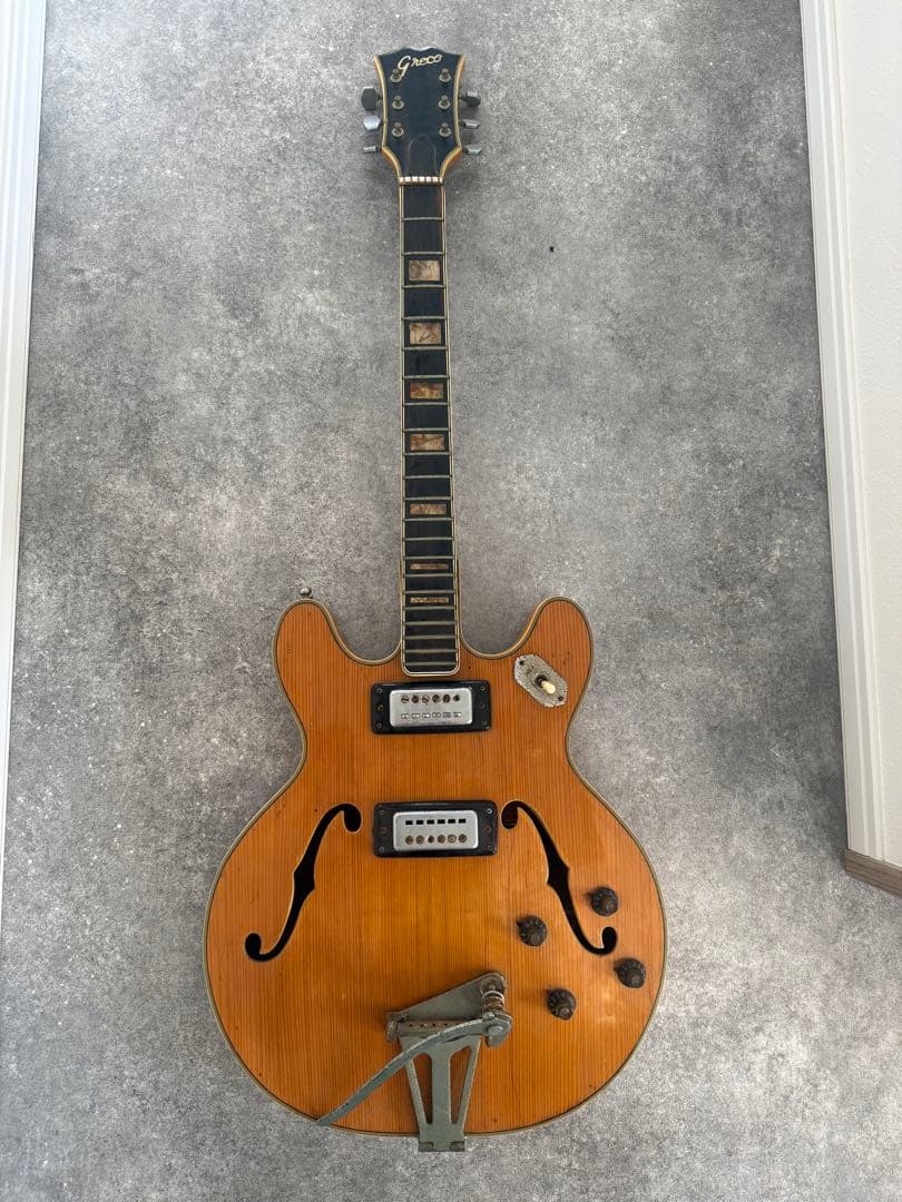 Greco エレクトリックギター ナチュラルウッド　ジャンクかもです
