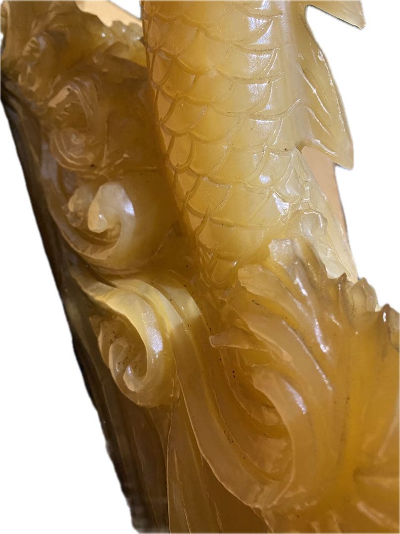 特大！縁起物　龍　天然石　彫刻　風水　開運