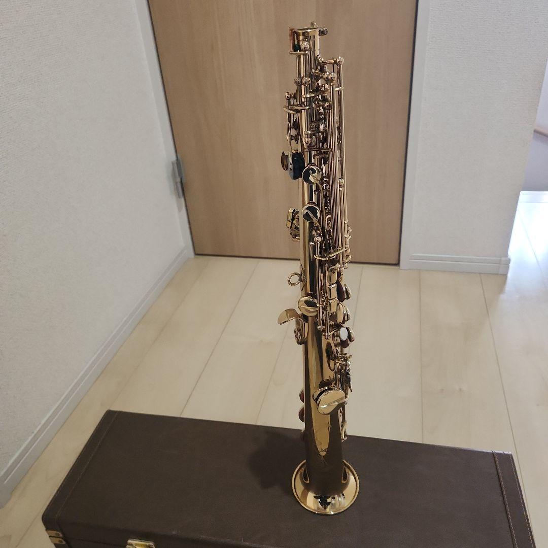 MINERVA ソプラノサックス　本体 ゴールド ケース付き