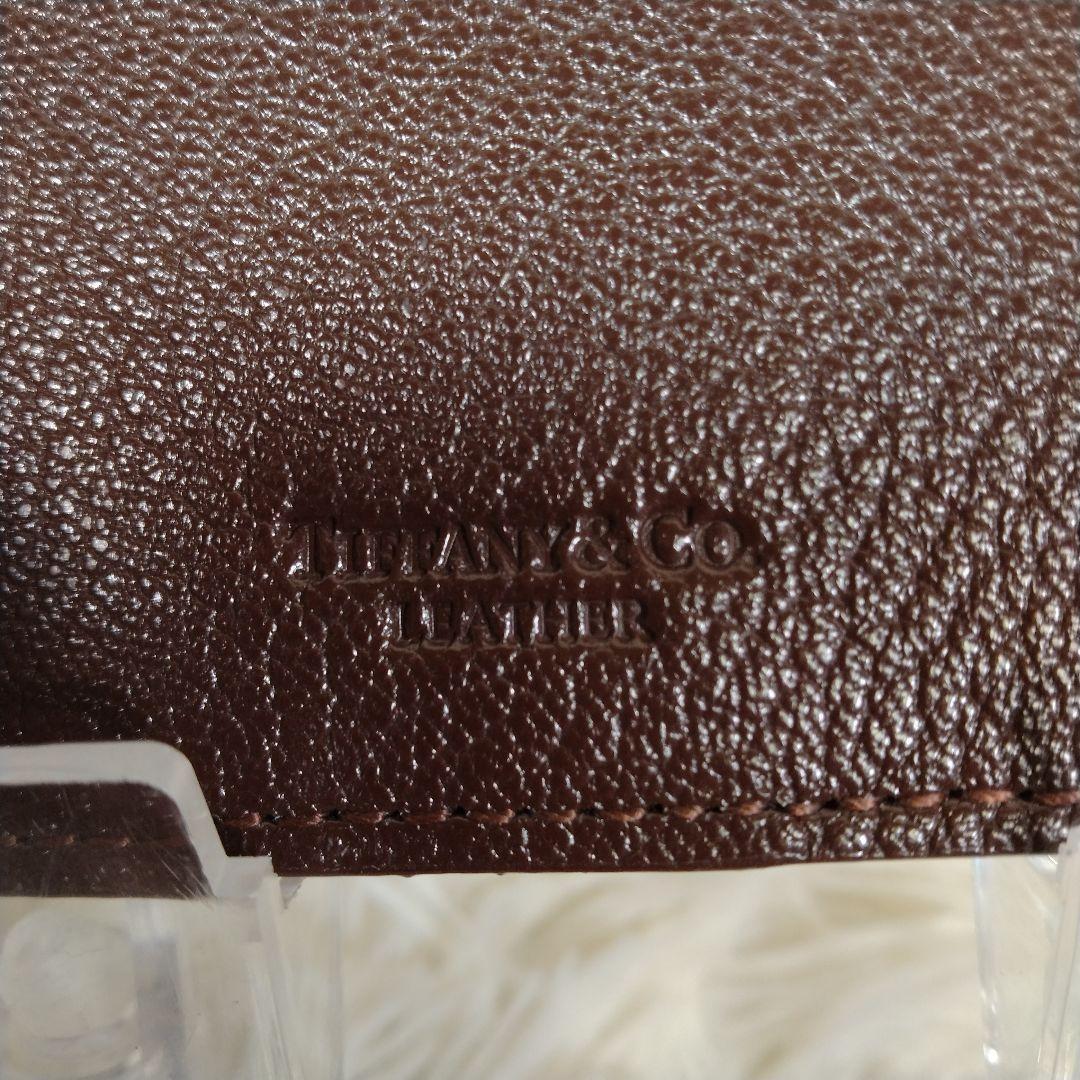 Tiffany & Co. レザー パスポートケース ティファニーブルー 茶