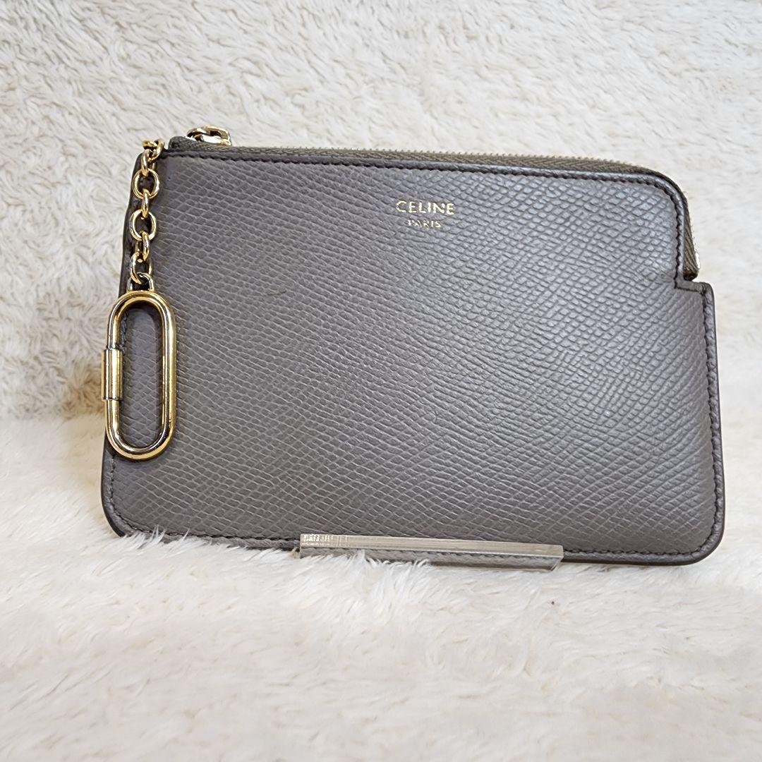 CELINE セリーヌ ＆カードポーチ グレージュ 小銭入れ ケース