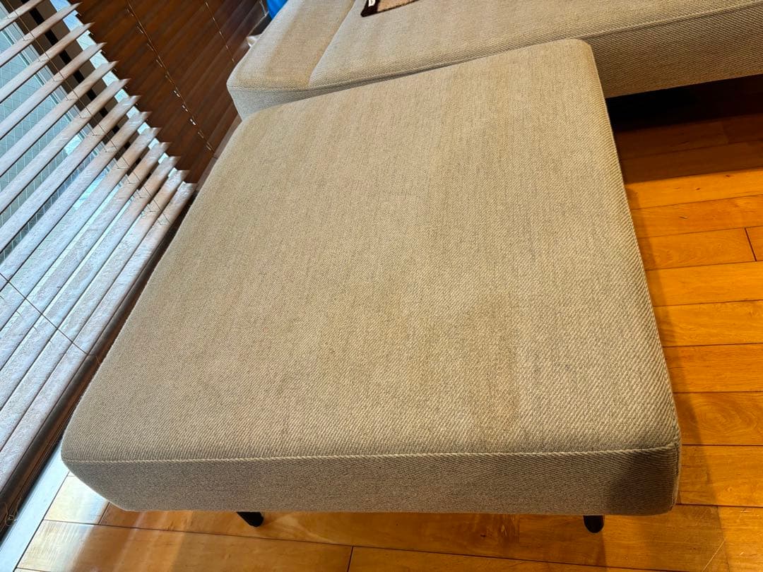 DIVANCO OTTOMAN ライトグレー　無印IDEE