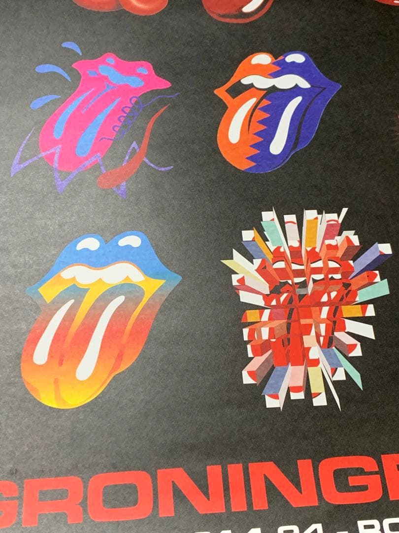 【ラスト1枚、額付】ローリングストーンズ展ポスター② ROLLINGSTONES