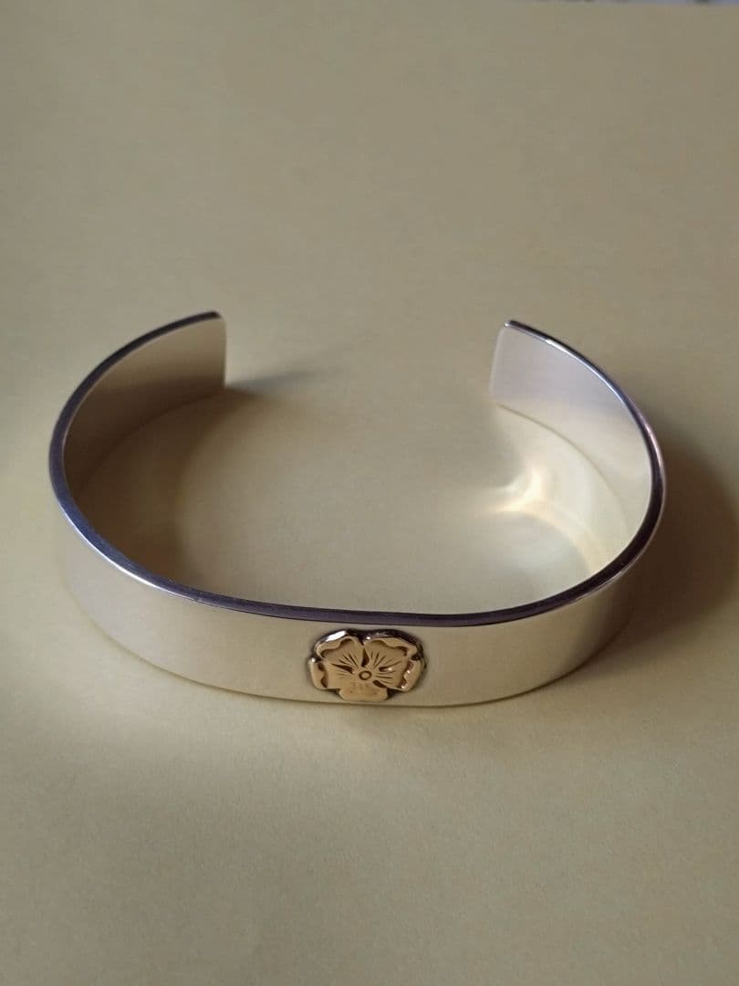 ゴローズ平打ちローズブレス Mサイズ　　　　　　　 希少ローズメタル