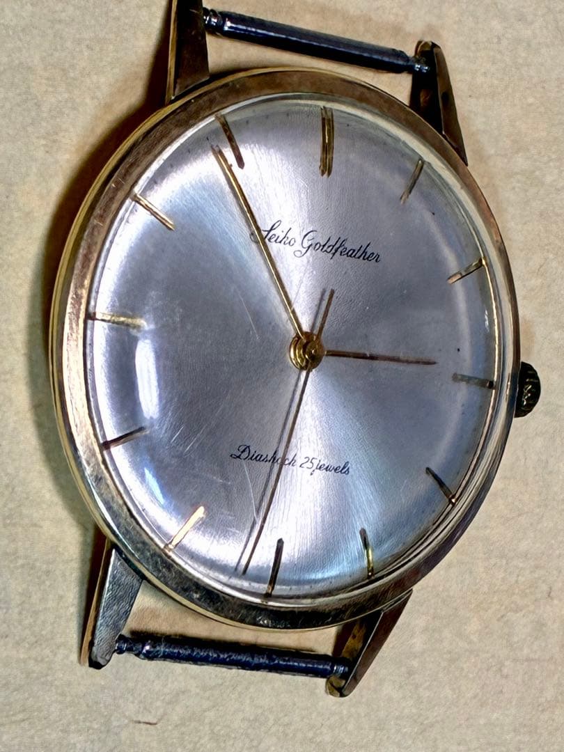 希少美品 稼働品 SEIKO セイコー ゴールドフェザー JI4060
