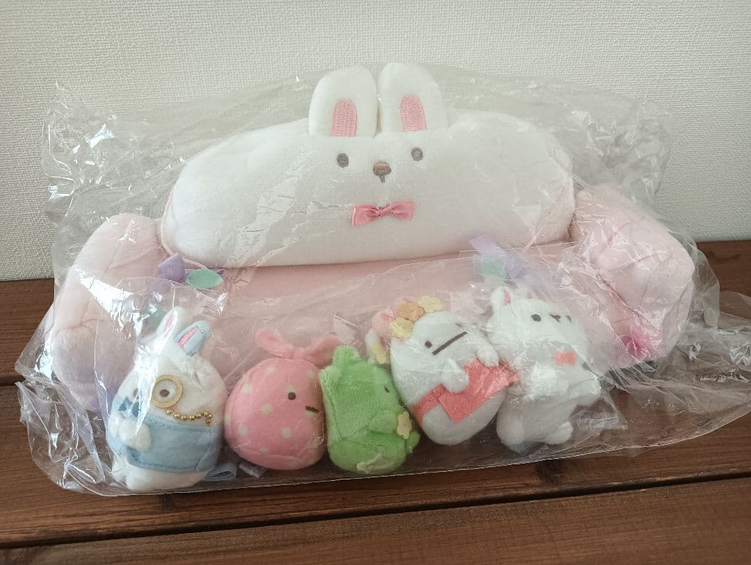 新品☆すみっコぐらし うさぎのおにわぬいぐるみ☆てのりぬいぐるみセット