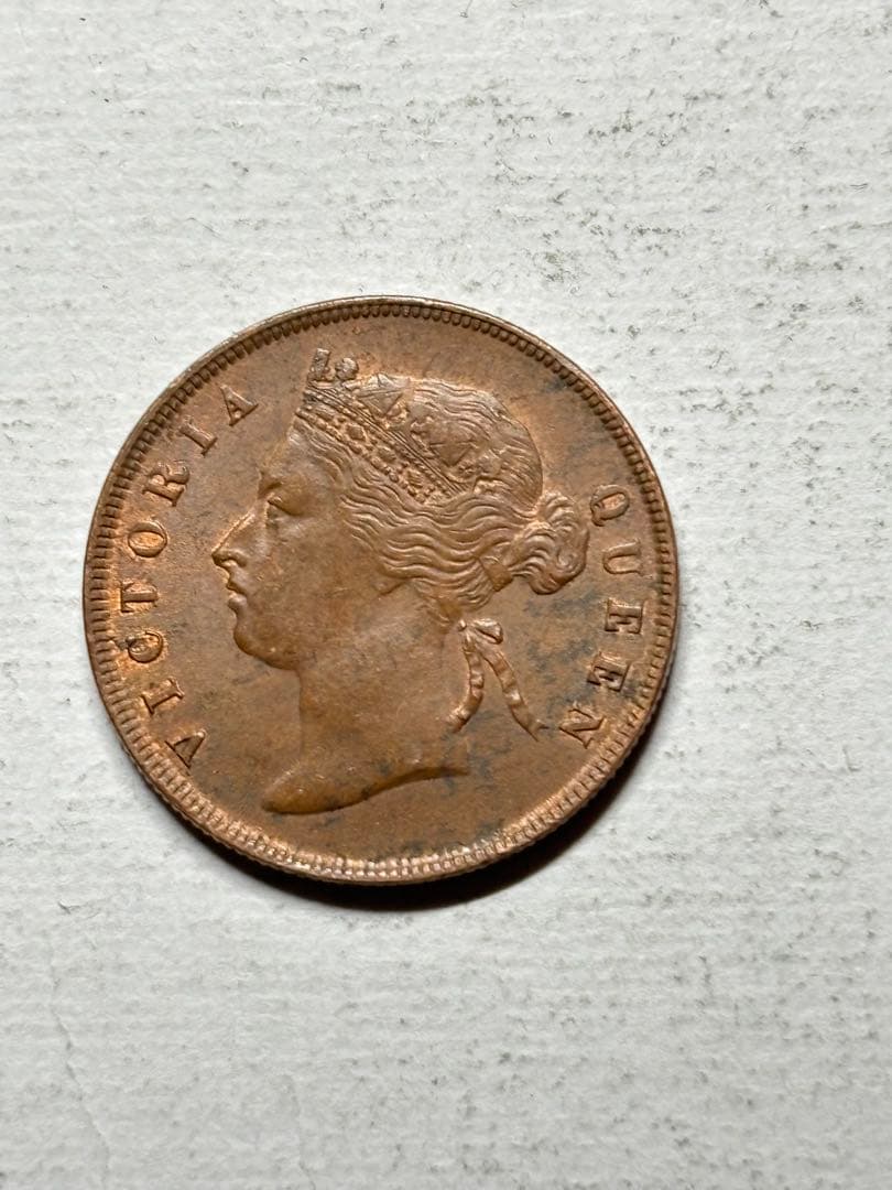 イギリス領海峡植民地　1セント銅貨　1895年　未使用　トーン　希少　レア　古銭