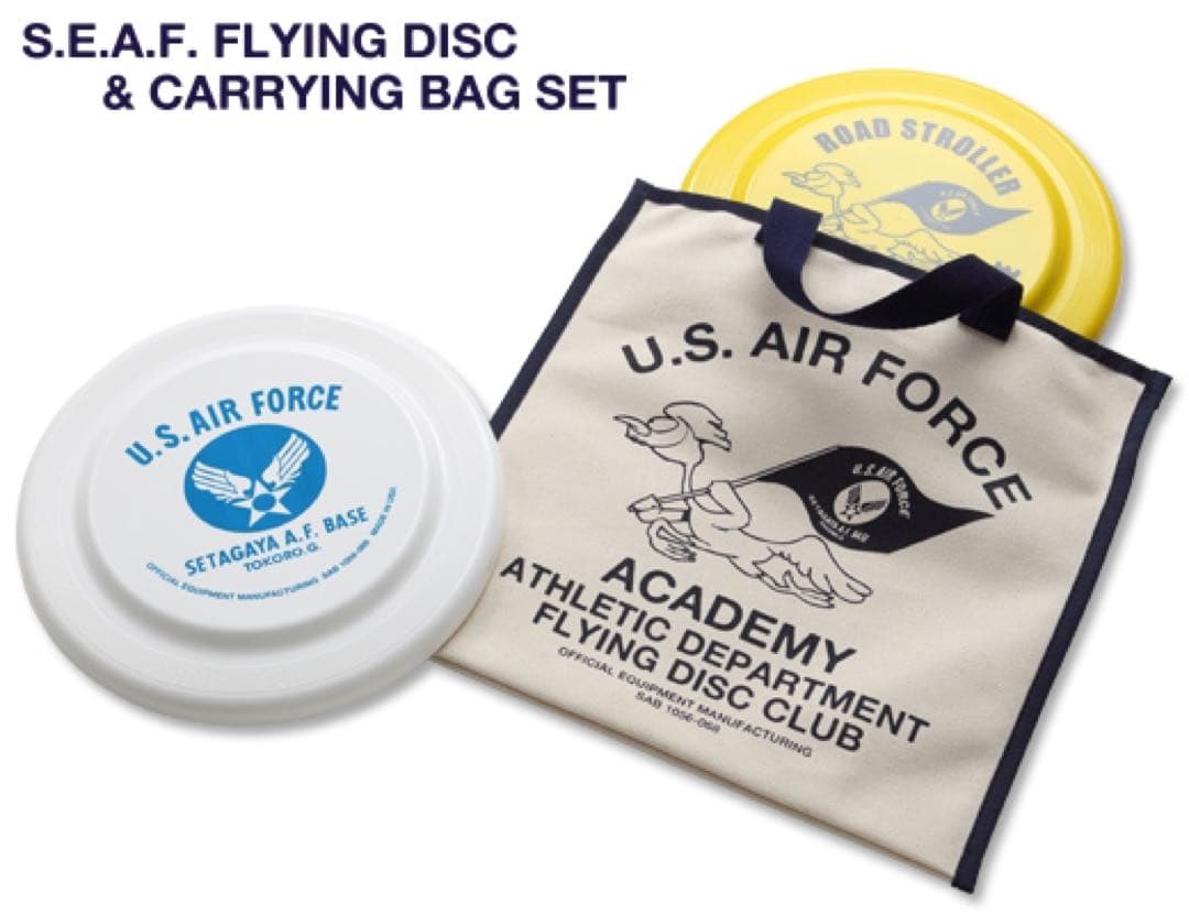 S.E.A.F. フライングディスク＆キャリングバッグ セット
