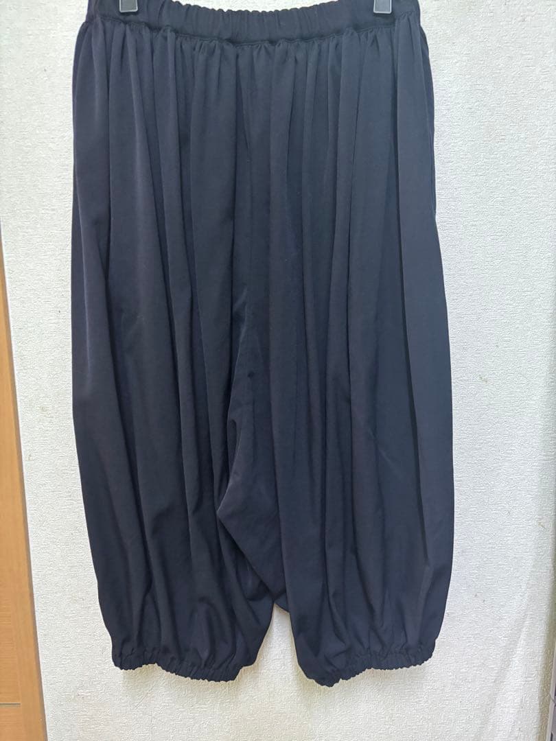 COMME des GARÇONS ブラックサルエルパンツ XS