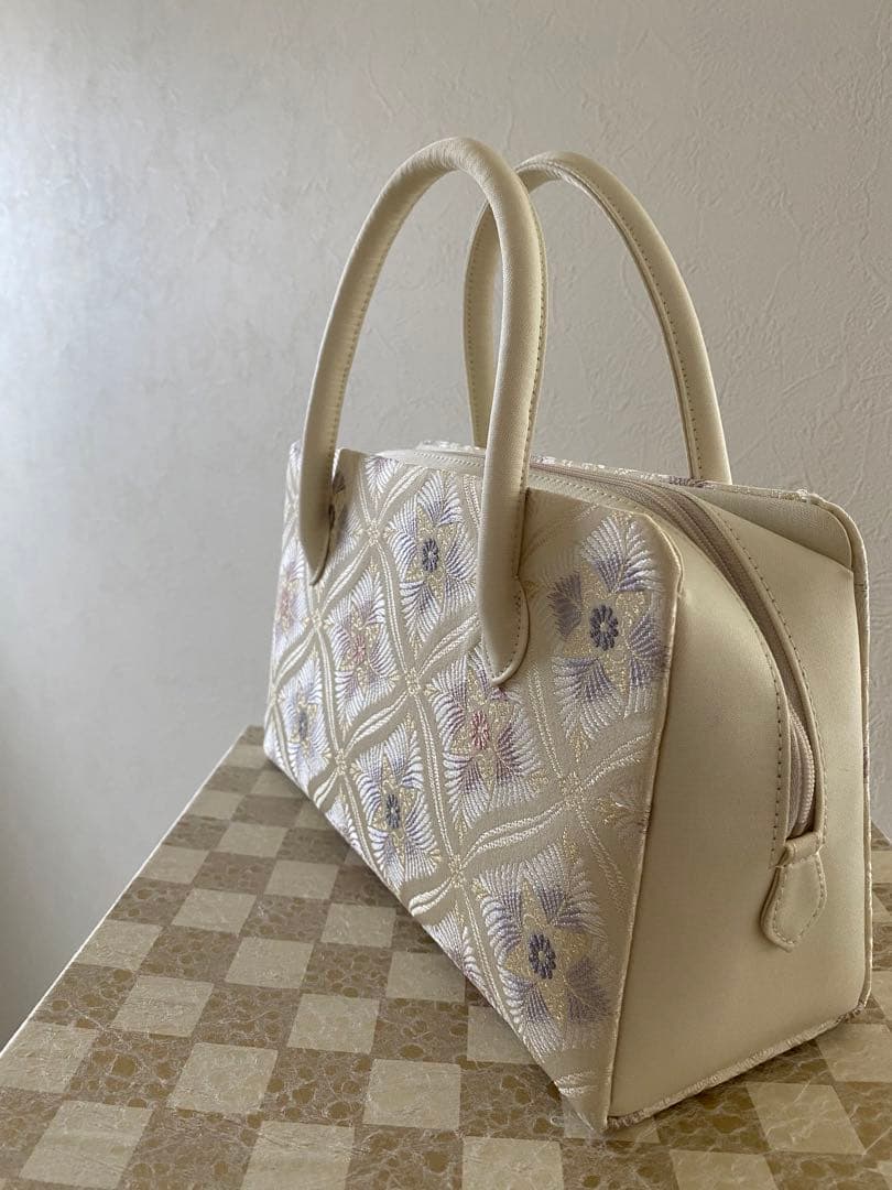 和装　バッグ　利休バッグ　着物　茶道　和服　絹　帯地