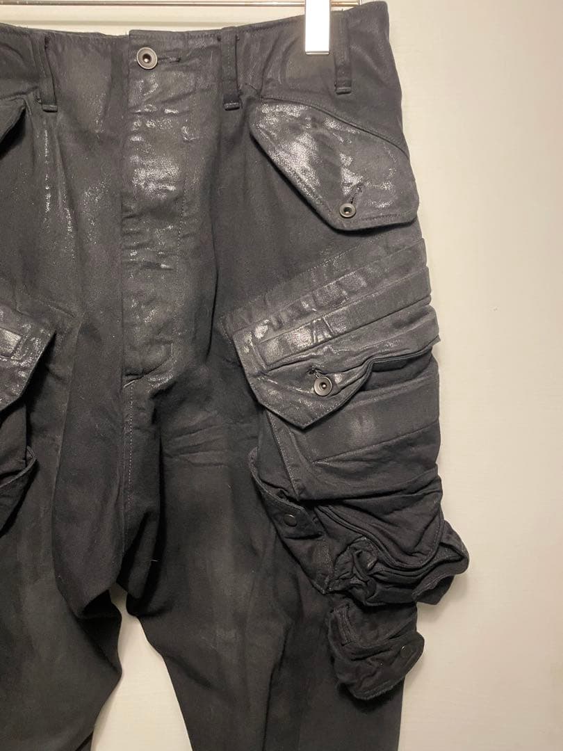 JULIUS 25ss ユリウス ガスマスク トラウザー パンツ ブラック