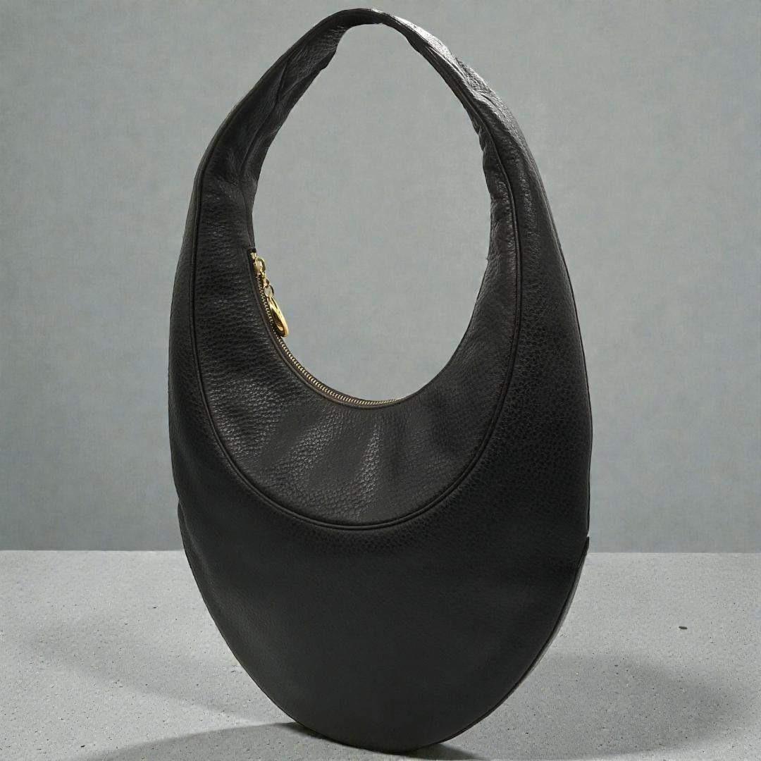 【極美品】ブルガリ アスコット ホーボー ショルダーバッグ レザー