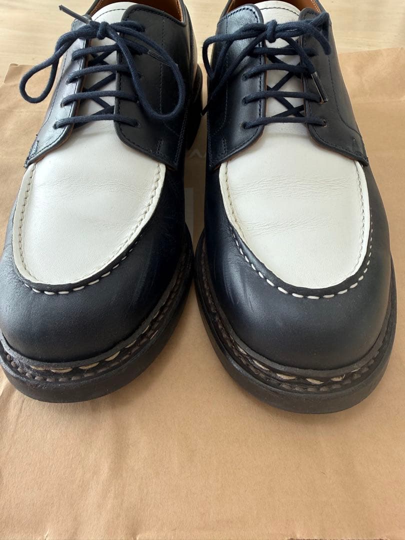 REGAL リーガル　Uチップ バイカラー　紺白　本革　W21C