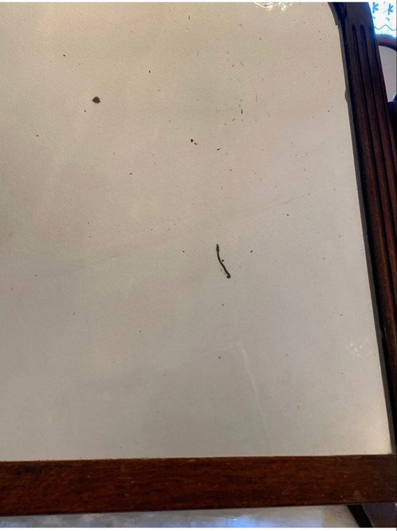 英国　イギリス　アンティーク　スタンドミラー　鏡　ドレッサー　オーク材　家具